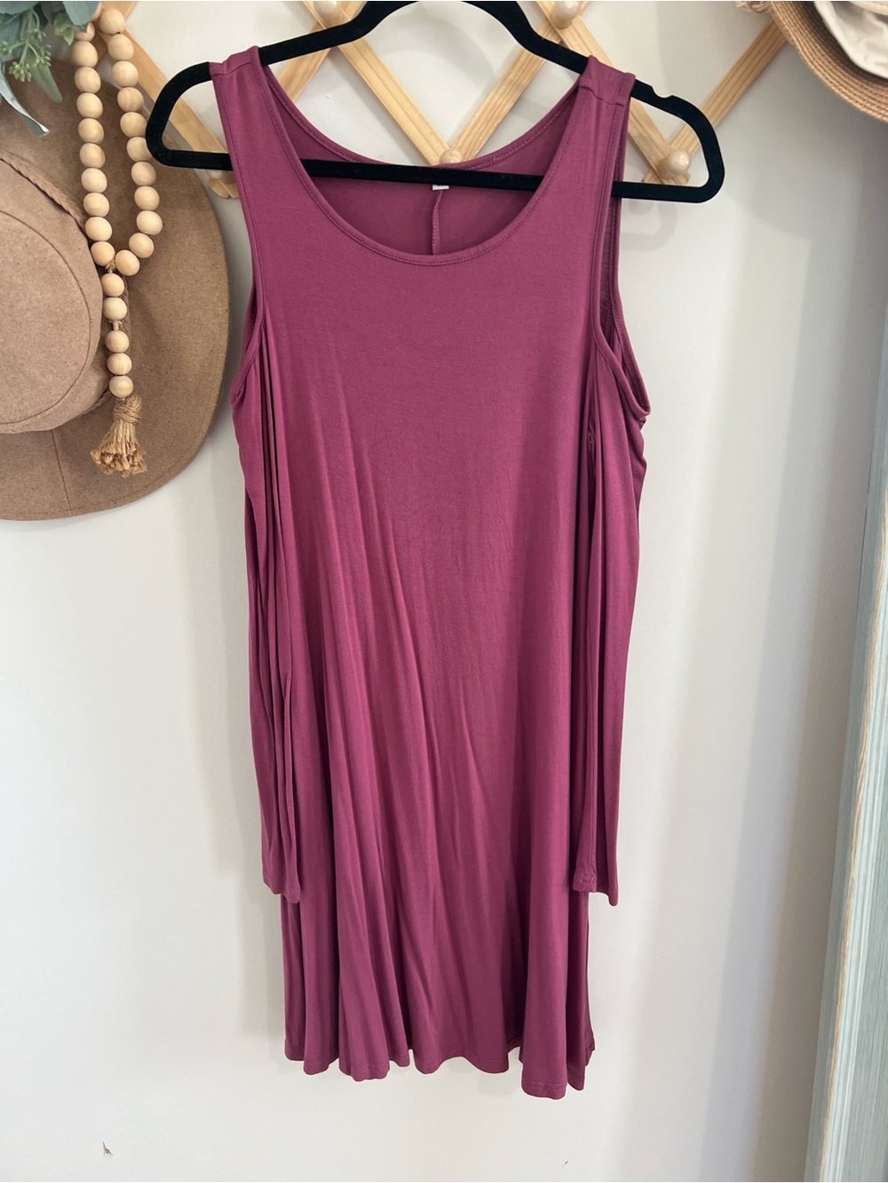 Women’s Fall Cold Shoulder Basic Shift Dress